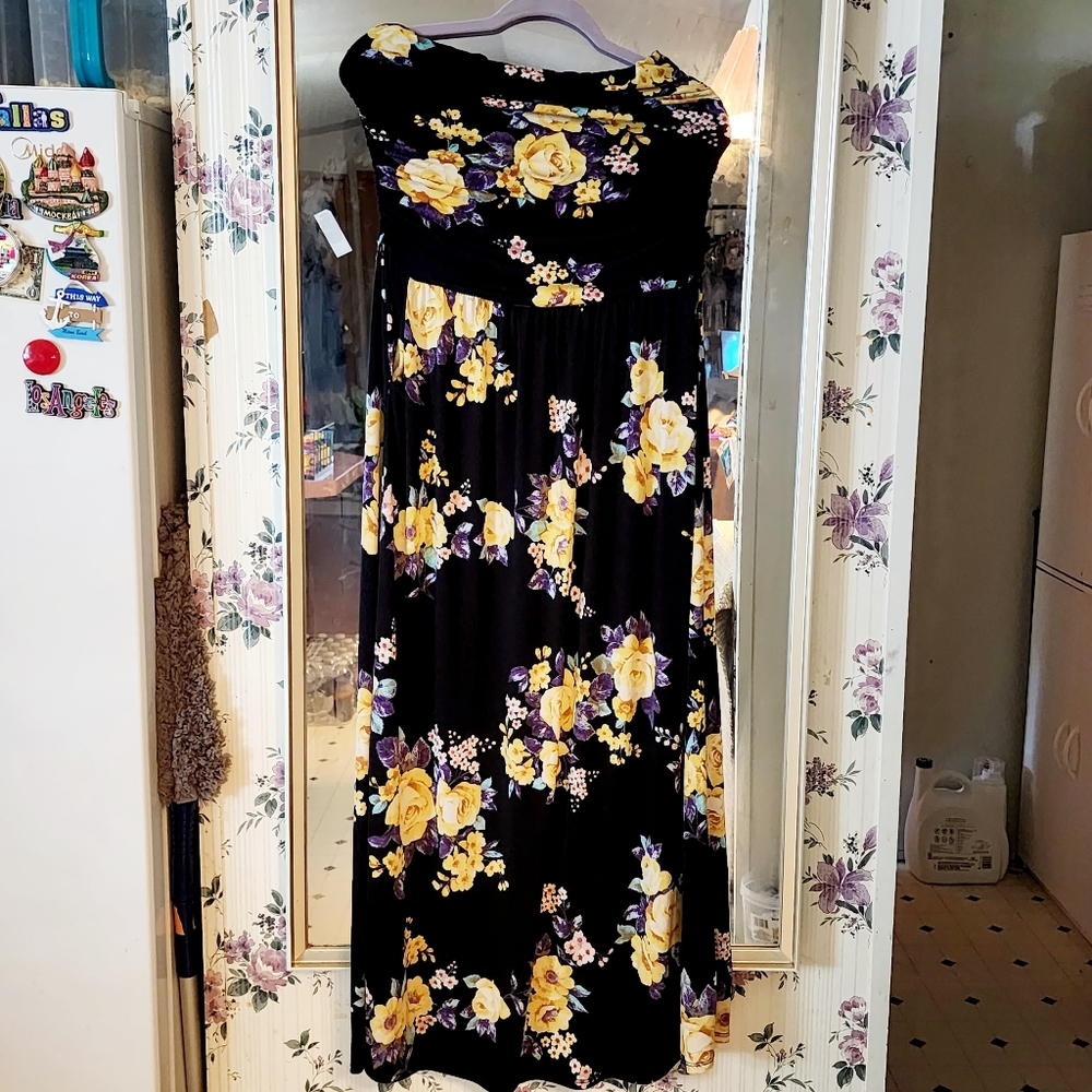 Maxi (Tube) Dress - XL Navy/Dark Blue